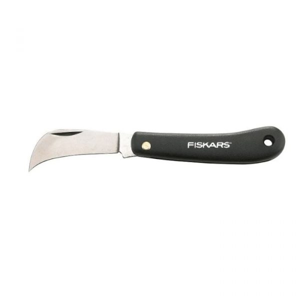 нож FISKARS садовый д/прививок крючкообразный