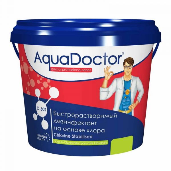 AquaDoctor C-60T хлор-шок в таблетках 20 г