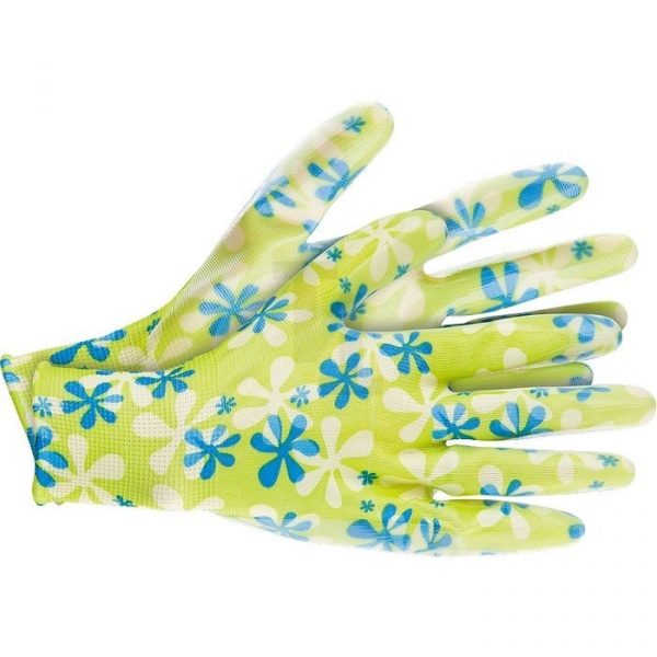 перчатки Палисад садовые с обливом L зелен.