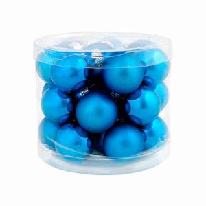Набор шаров 8 см (24 штуки) синий