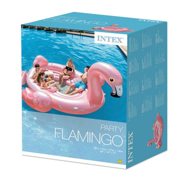 плотик надувной от 3-х лет, Intex "Большой фламинго"