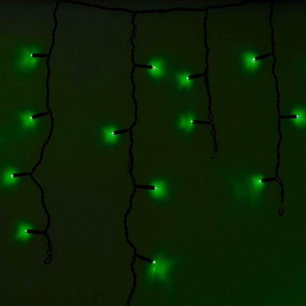 гирлянда Neon-Night Айсикл (бахрома) 255-224 зелёная 4*6 м
