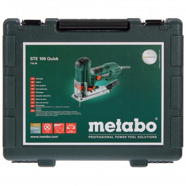 лобзик Метабо STE 100 Quick 710вт,маятн,эл-ка,карт